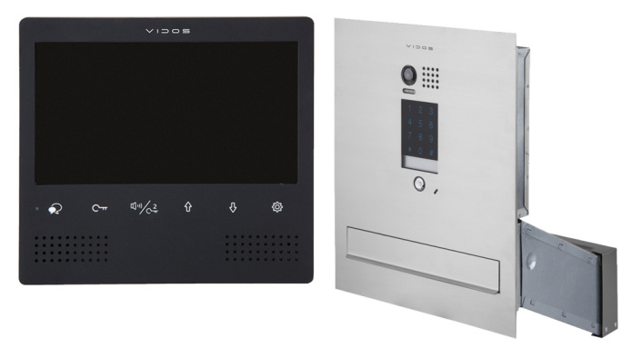 Wideodomofon skrzynka na listy z szyfratorem Vidos S1401D-SKM M1023B